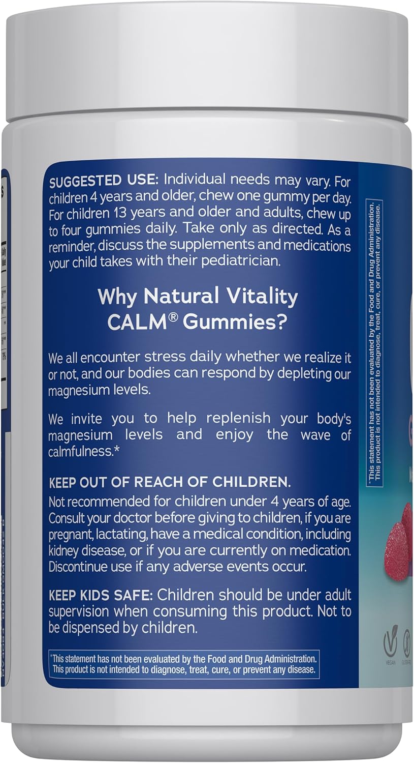 Vegan gluten-free magnesium gummies bottle
