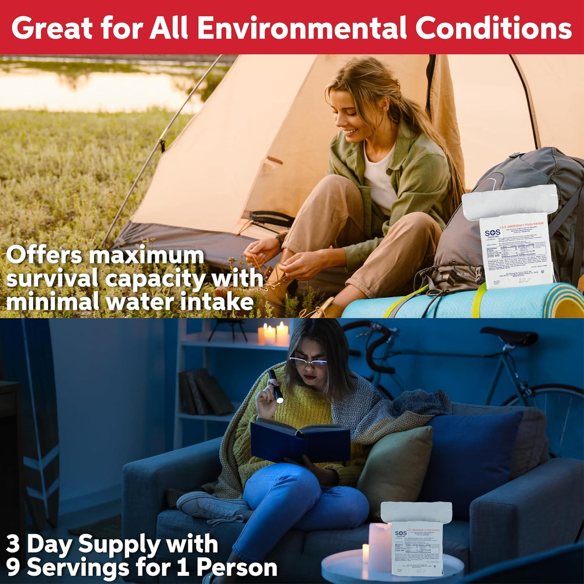 SOS Food Labs emergency food with 5-year shelf life