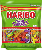 HARIBO Twin Snakes sweet and sour gummy candy bag