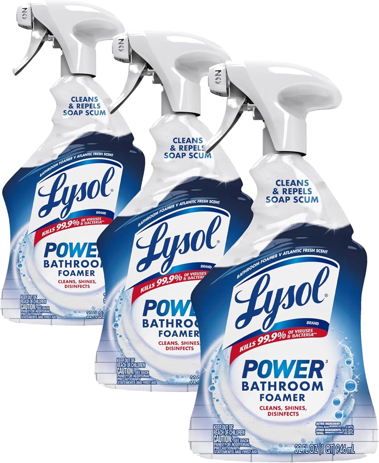 Multipurpose Bathroom Cleaner Spray for Showers and Sinks