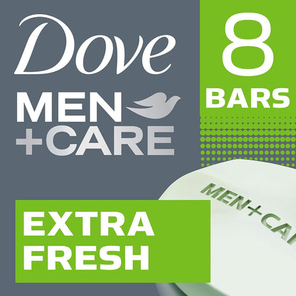 Men's moisturizing cleansing bar with fresh scent