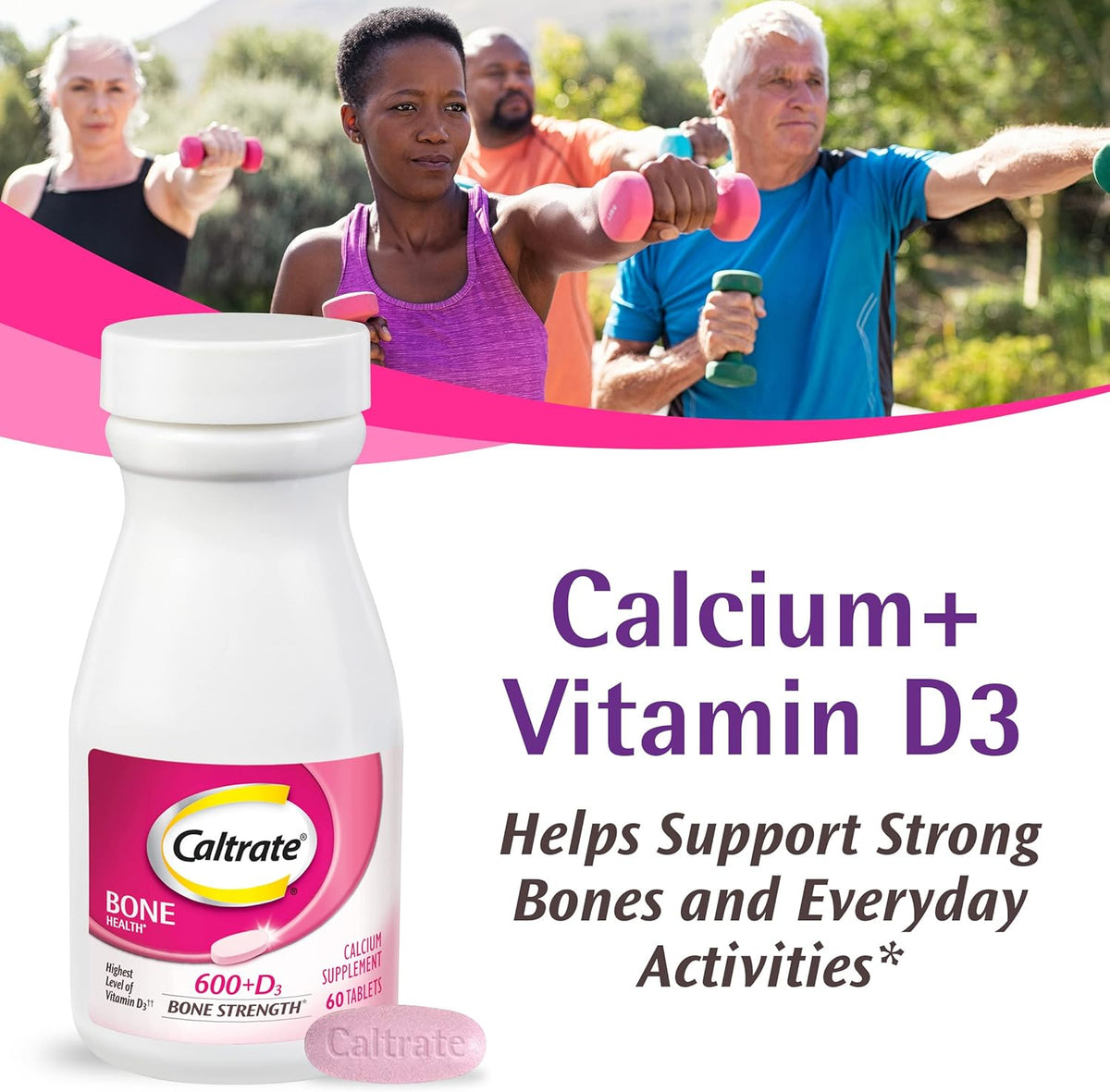 Caltrate 600 Plus D3 calcium supplement packaging
