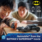 Batman v Superman Batmobile front view with shooter