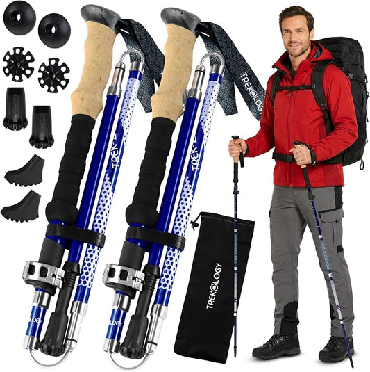 TREKOLOGY Trek-Z hiking trekking poles, two-piece set