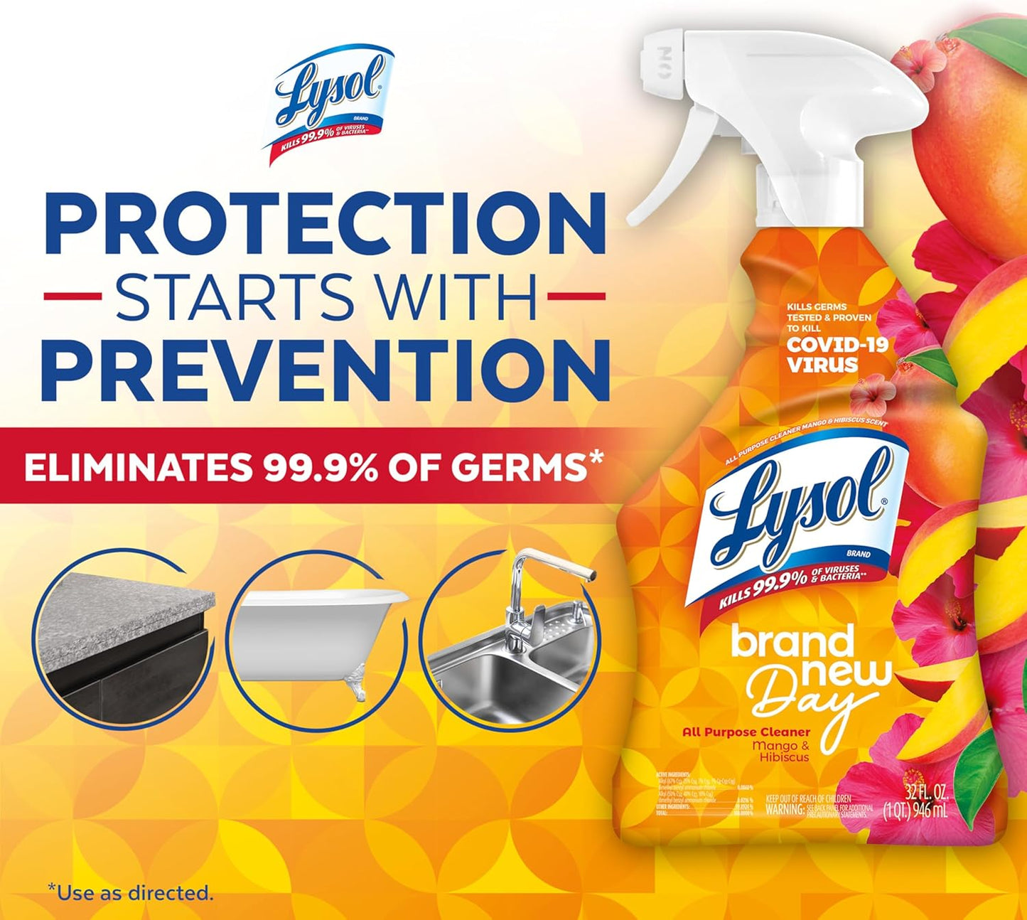 Multipurpose Bathroom Cleaner Spray for Showers and Sinks