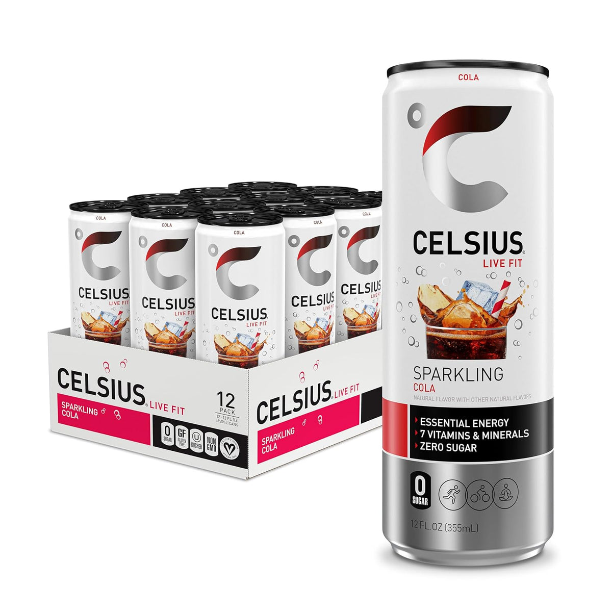 CELSIUS Sparkling Cola 12 fl oz slim cans