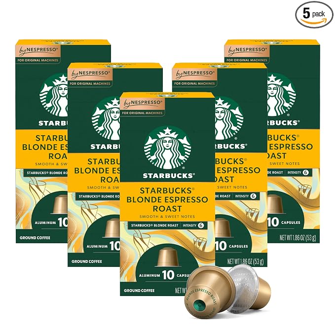 Starbucks by Nespresso Blonde Roast Espresso 50 count box