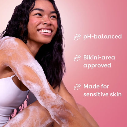 eos Pink Champagne body cleanser bottle