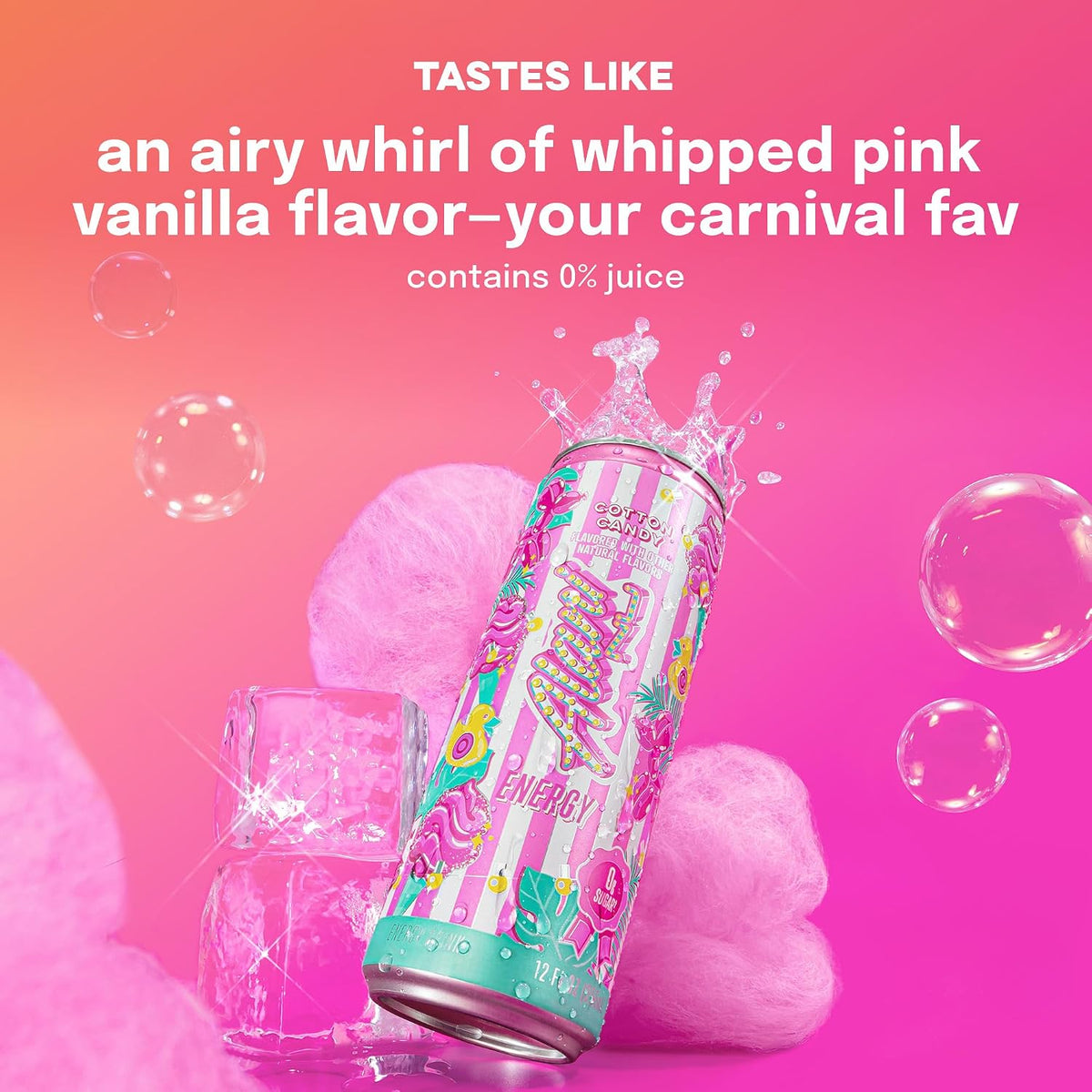 Alani Nu Cotton Candy vegan energy drink pack
