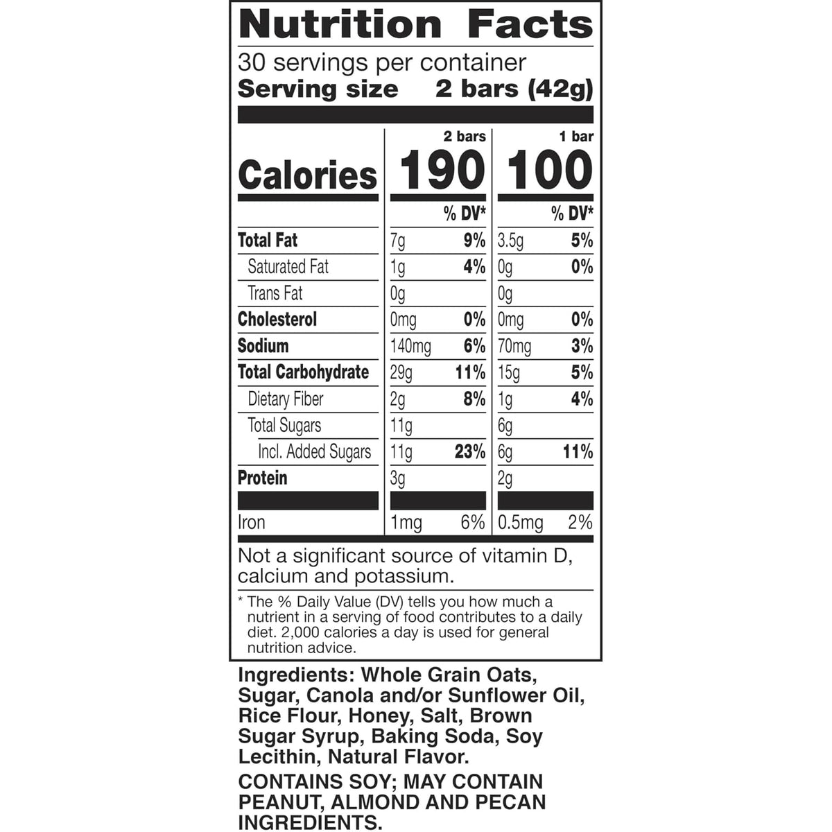 Nature Valley granola bars for lunch box snacks