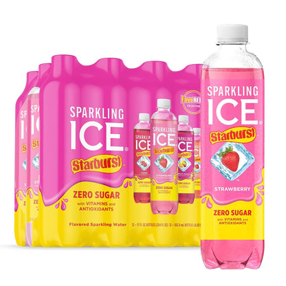Sparkling Ice STARBURST flavored sparkling water 12 count