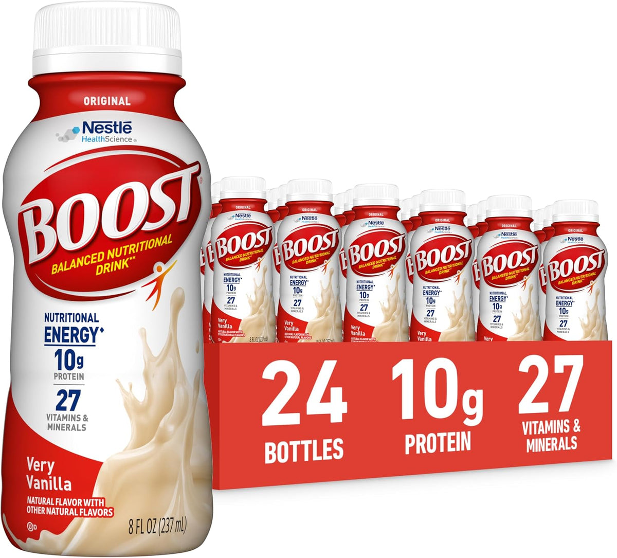 BOOST ready to drink vanilla nutritional shakes