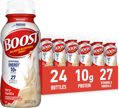 BOOST ready to drink vanilla nutritional shakes