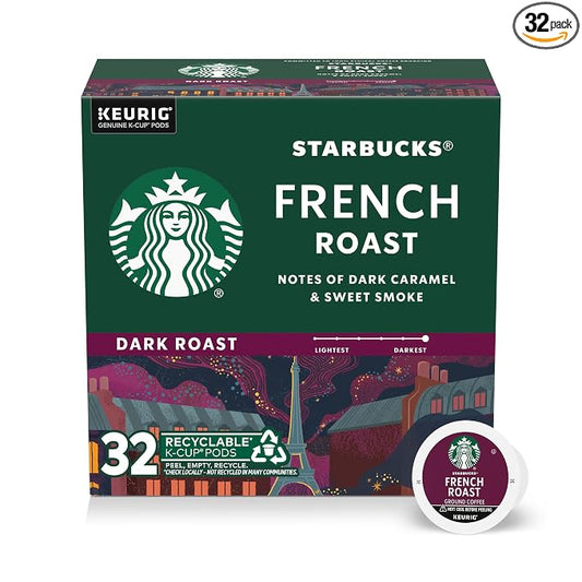 Starbucks French Roast K-Cup coffee pods 32 count box