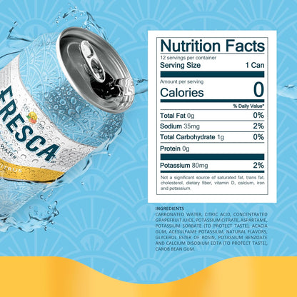 Caffeine free zero sugar Fresca soft drink