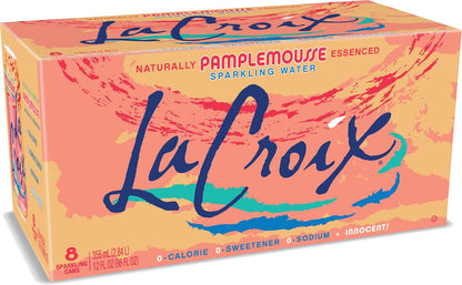 La Croix grapefruit flavored sparkling water pack