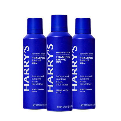 Harry's aloe foaming shaving gel cans for men