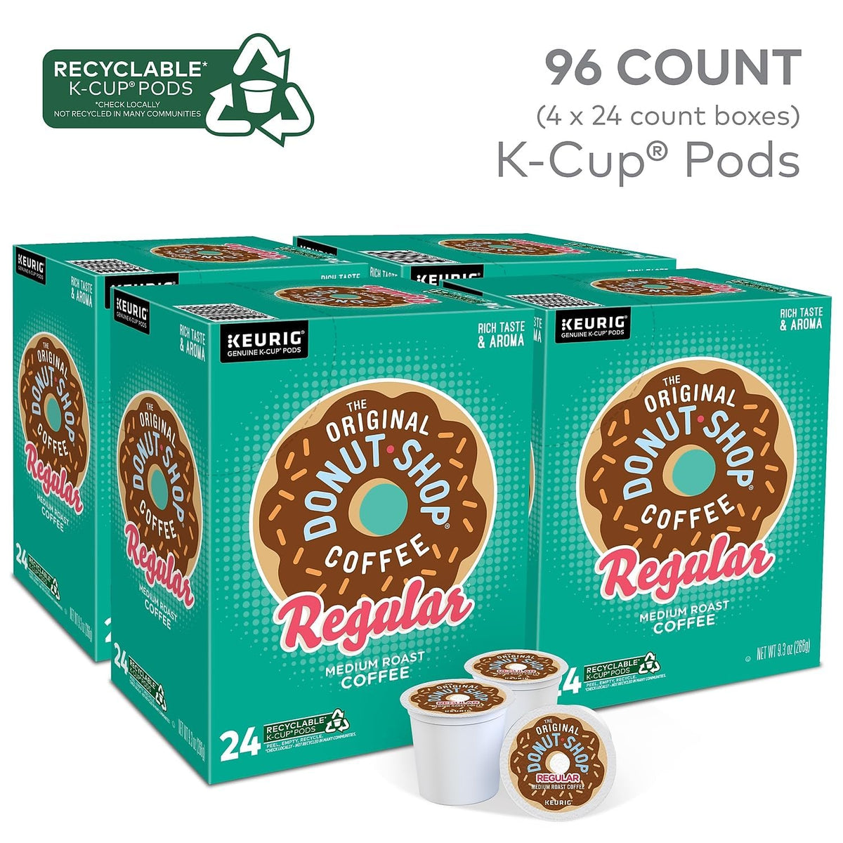 The Original Donut Shop single-serve coffee pods packaging
