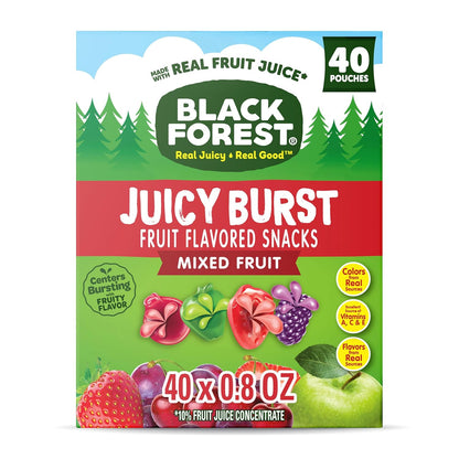 Black Forest fruit flavored snacks 40 count pack