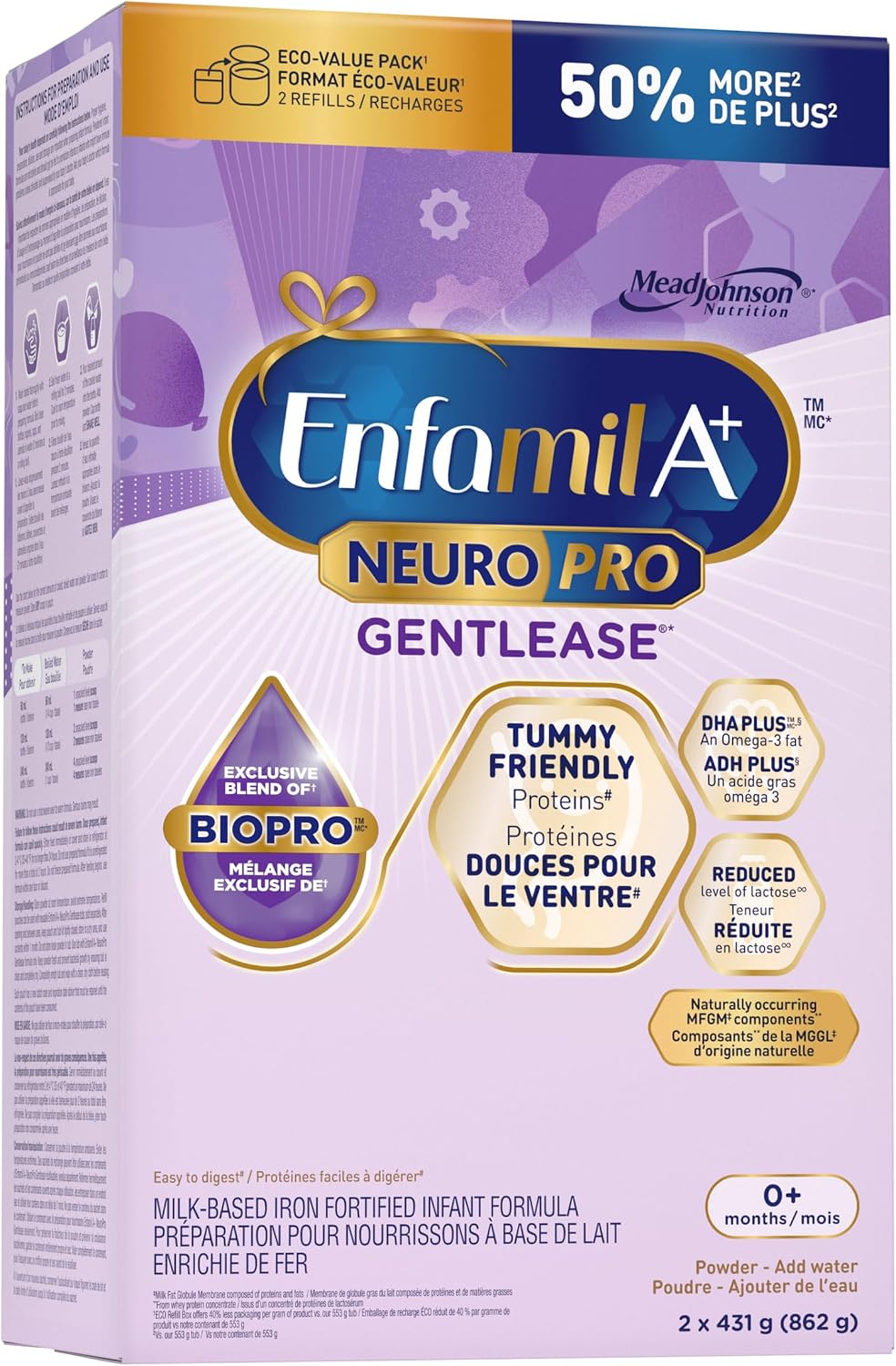 ENFAMIL A+ Gentlease powder baby formula 0 plus months