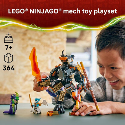 Cole minifigure and weapon accessories in LEGO set