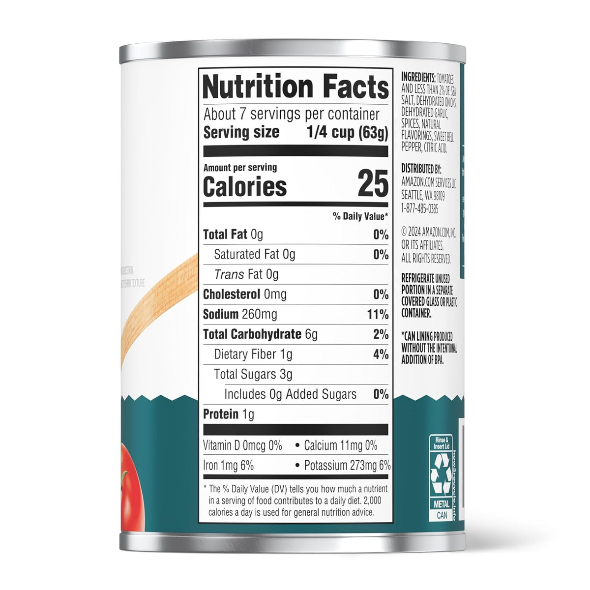 15 oz canned tomato sauce by Amazon Grocery