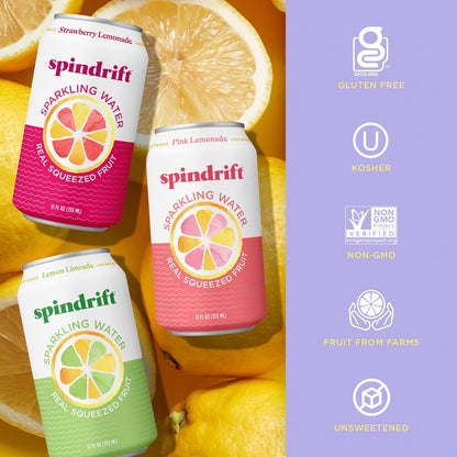 Spindrift Lemonade 20 pack carbonated water