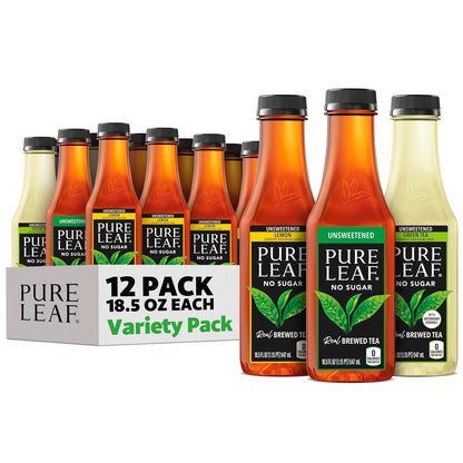 Pure Leaf iced tea variety with Black Tea, Green Tea, and Lemon