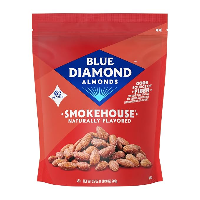 Blue Diamond Smokehouse flavored almonds 25 oz pack
