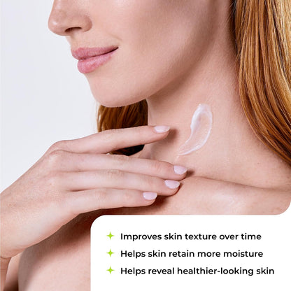Fragrance-free AHA body lotion pump bottle