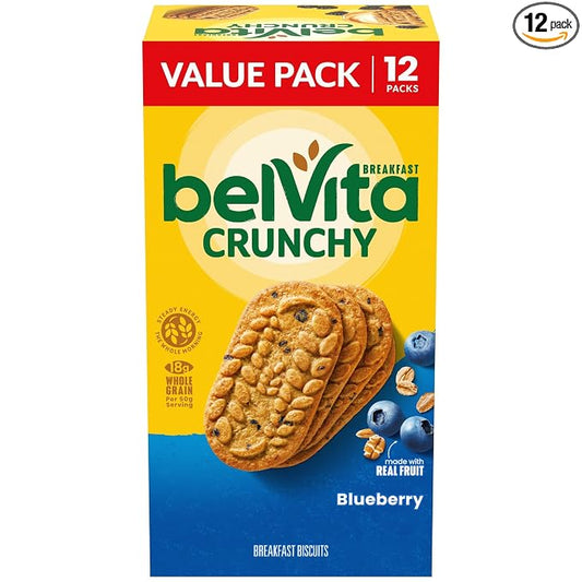belVita Blueberry Breakfast Biscuits value pack box