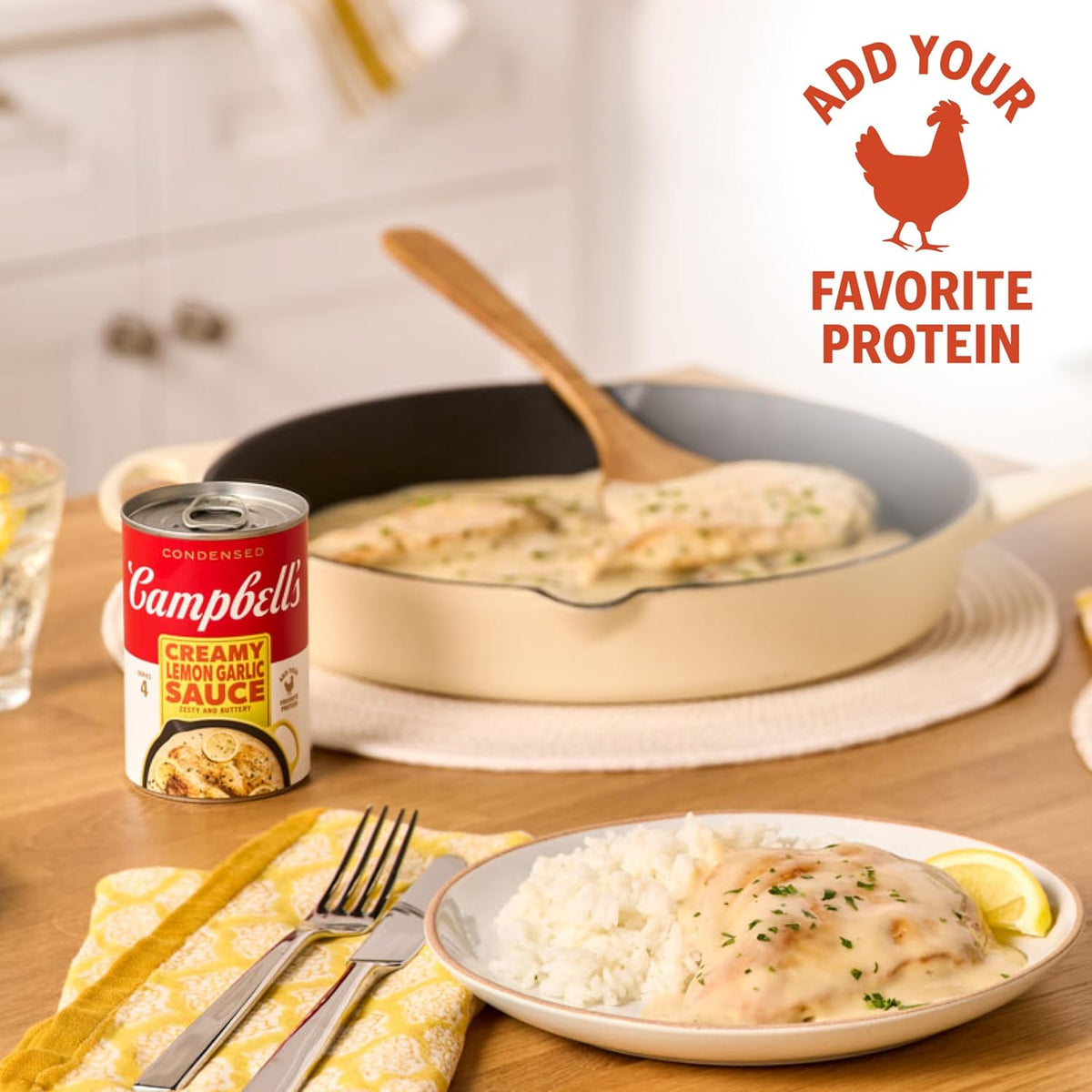 10.5 oz Campbell's Creamy Lemon Garlic Sauce
