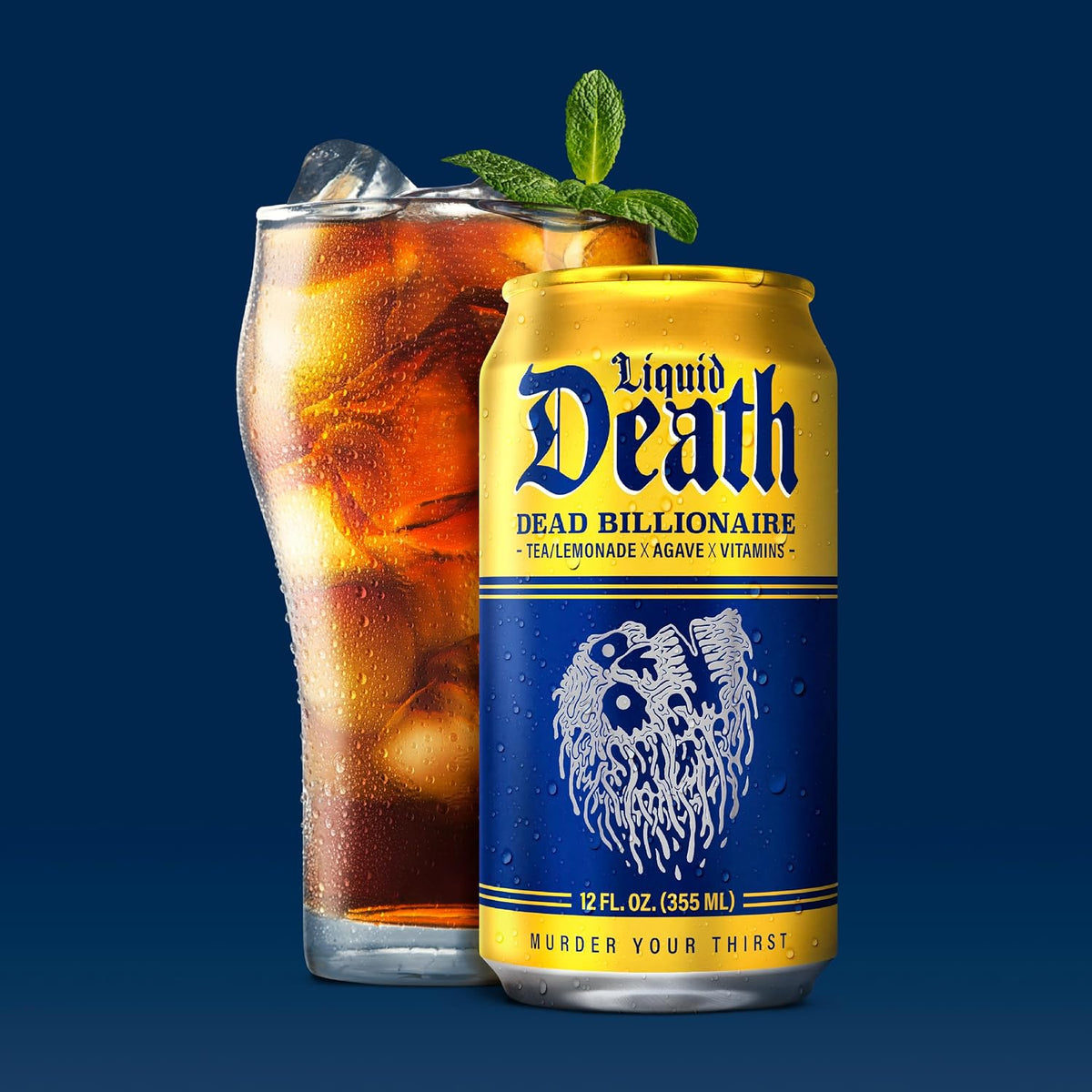 Dead Billionaire black tea lemonade beverage cans