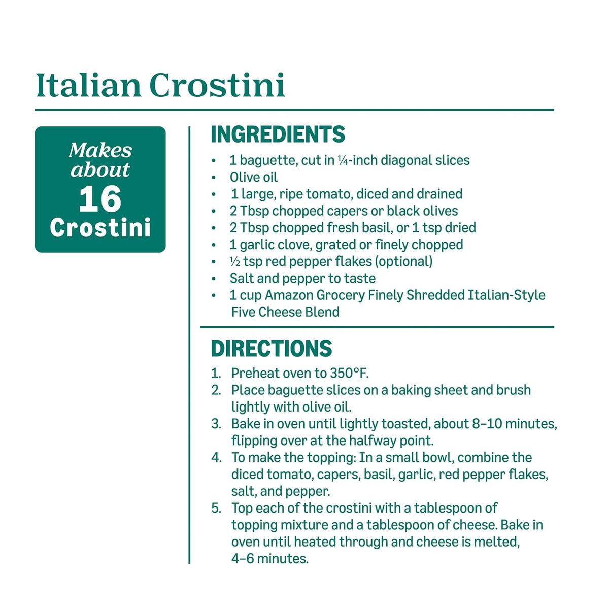 Packaged shredded cheese blend for Italian-style recipes