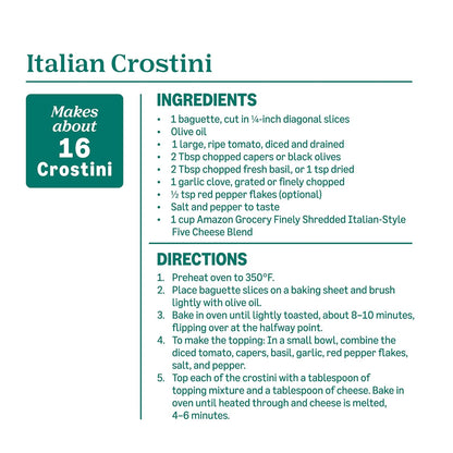 Packaged shredded cheese blend for Italian-style recipes