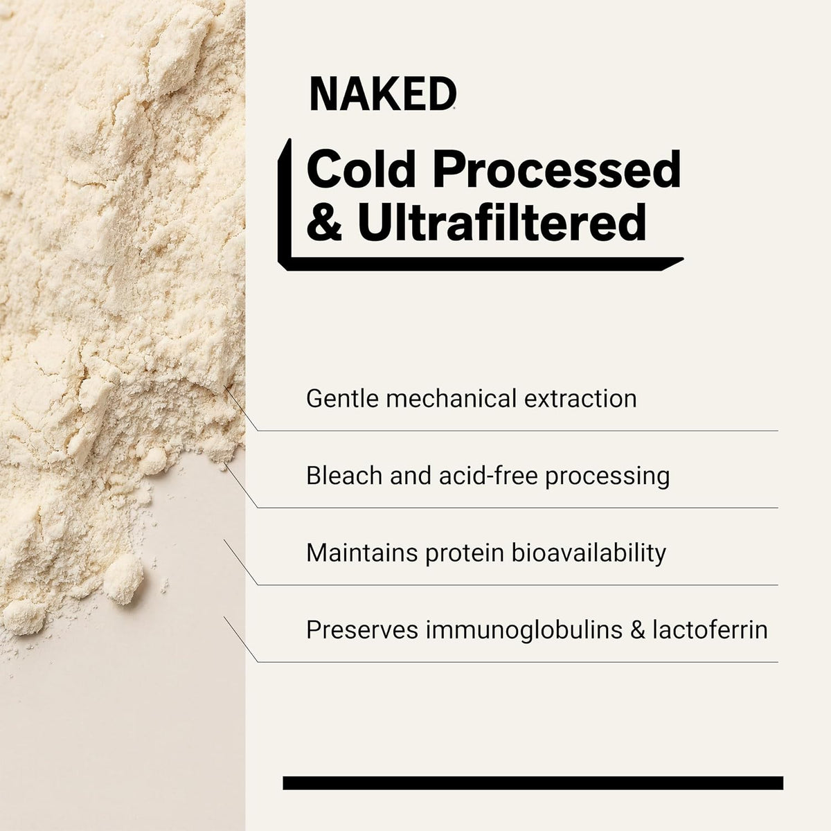 NAKED Nutrition unflavored whey protein
