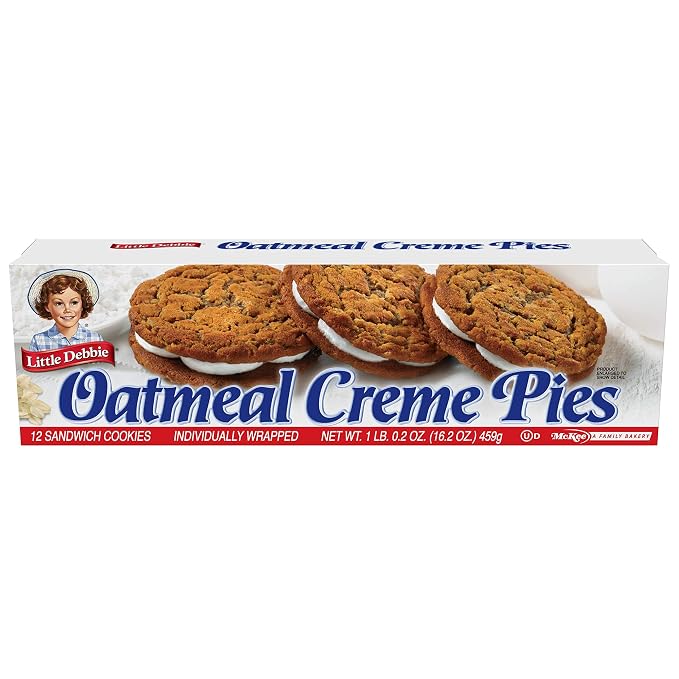 Little Debbie Oatmeal Crème Pies 12 count box