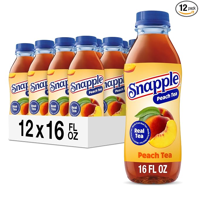 Snapple Peach Tea 16 oz 12-pack bottles