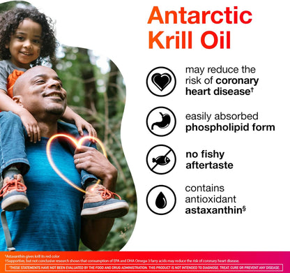 Omega-3 krill oil with EPA DHA and astaxanthin