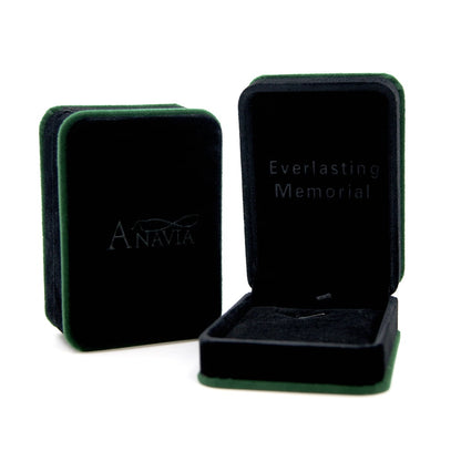 Anavia cross heart ash urn keepsake necklace in gold