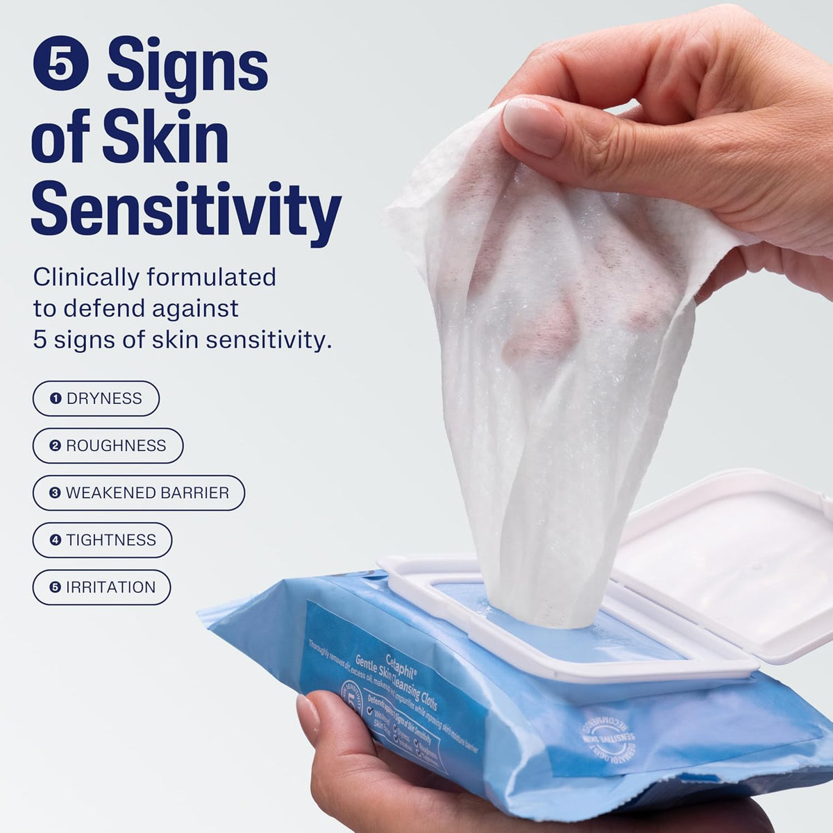 Cetaphil face and body wipes for makeup and impurities