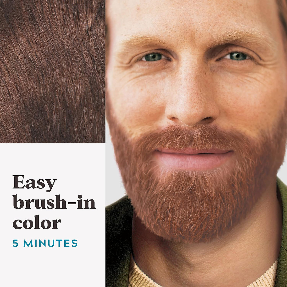Just for Men Light Red Brown brush-in facial hair dye