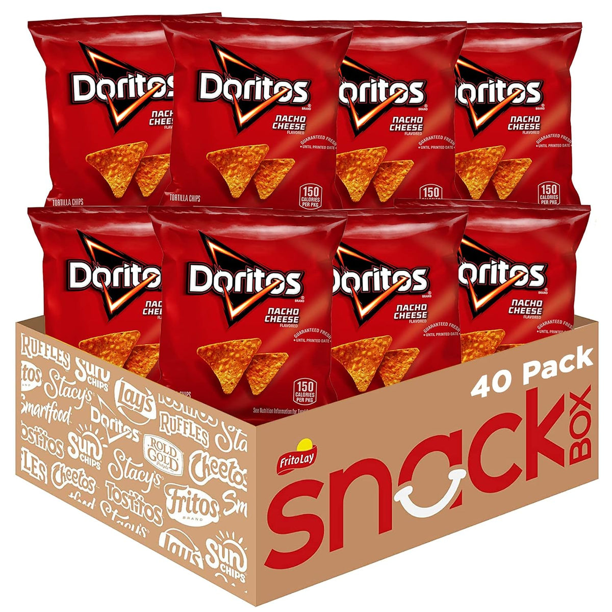 Doritos 1 ounce Nacho Cheese chip bags