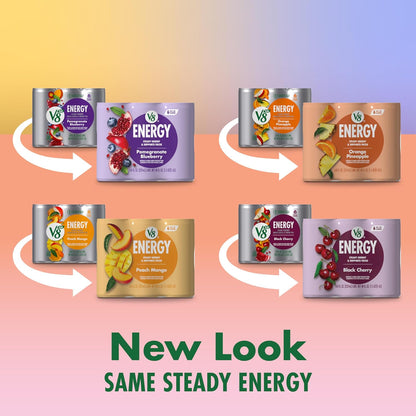 V8 +Energy tea-powered fruit and vegetable juice drinks