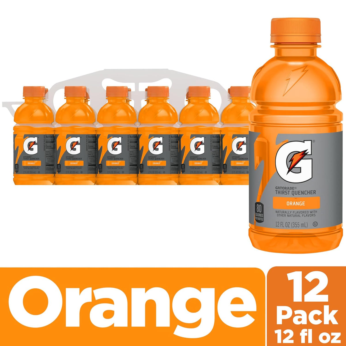 Gatorade Thirst Quencher orange bottle label