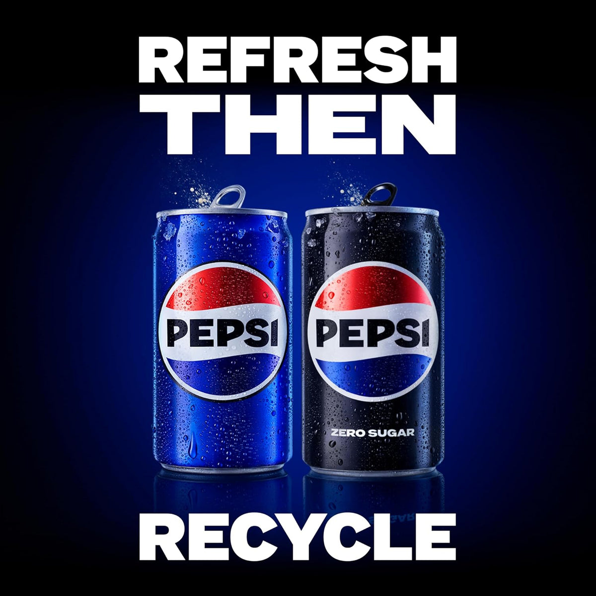 Pepsi Zero Sugar soda cans pack of 12