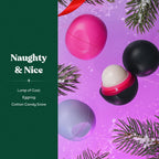 eos Naughty or Nice lip balms with shea butter