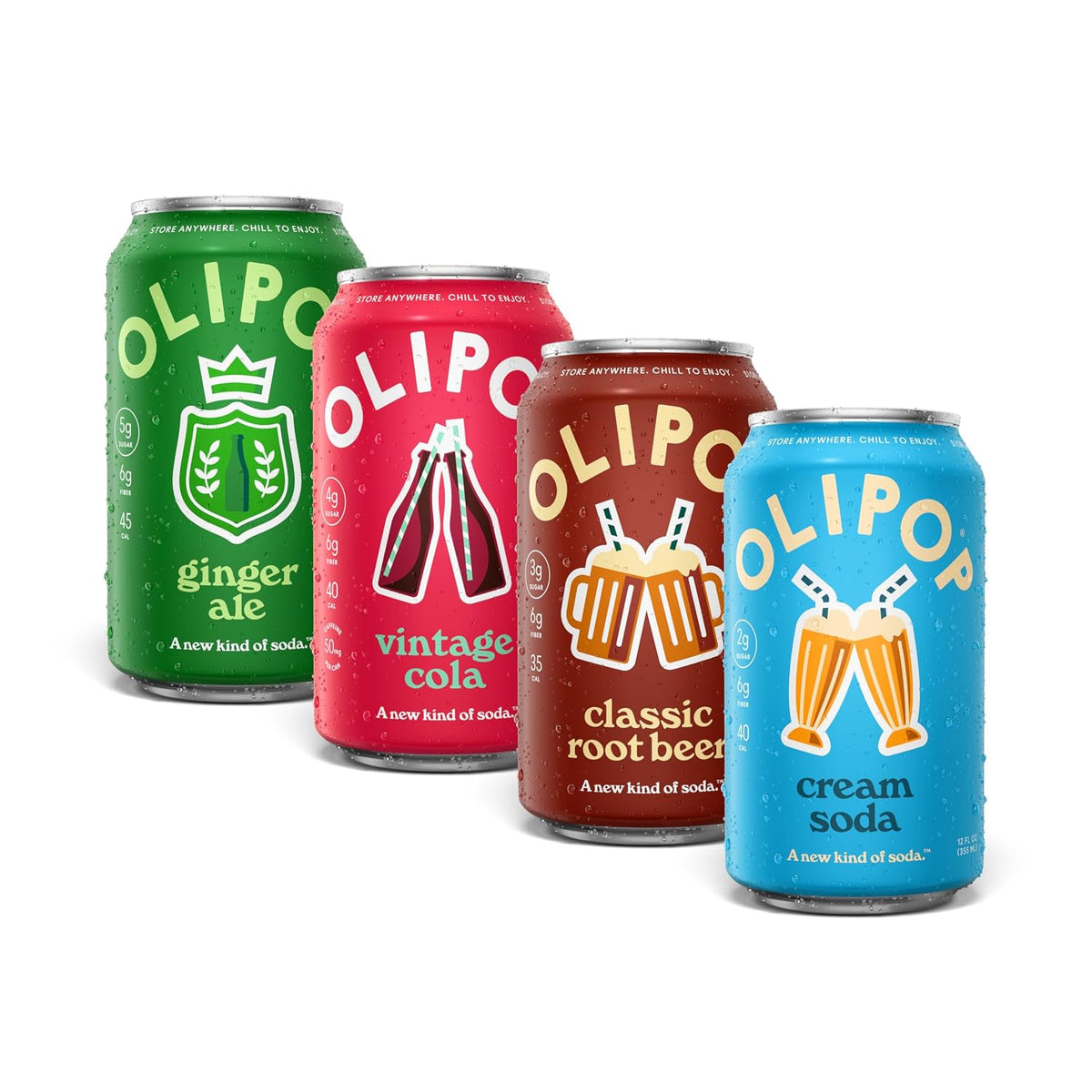 OLIPOP 6g fiber prebiotic soda pack