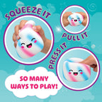 Collectible marshmallow squishy toy trio