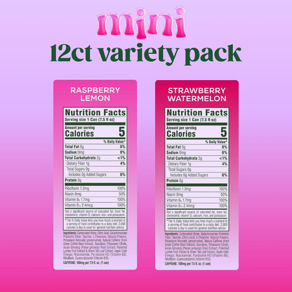 Bloom Nutrition zero sugar sparkling energy minis